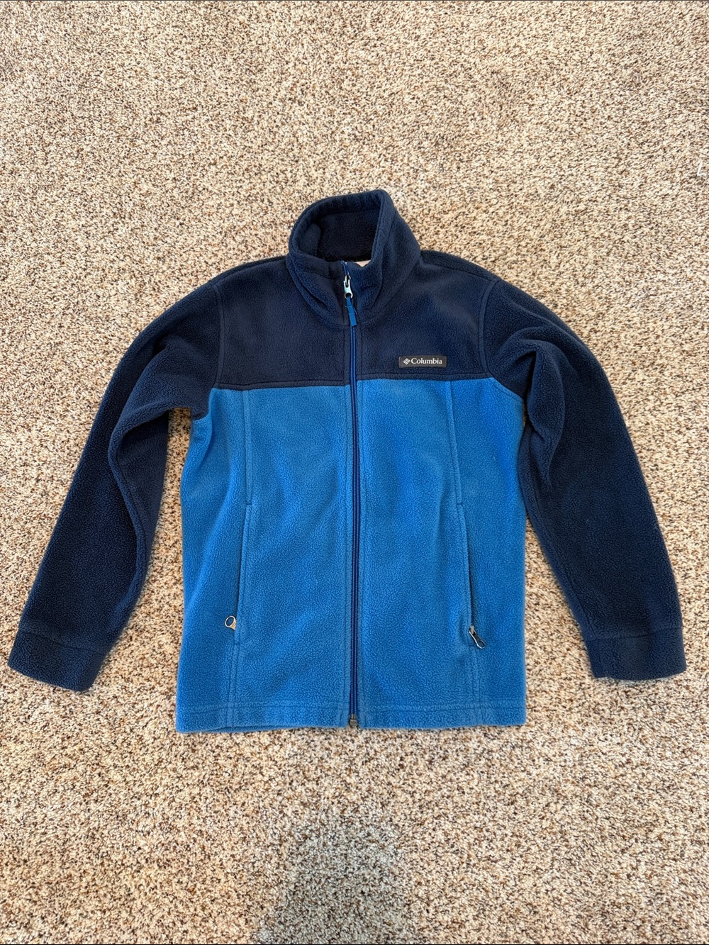 Columbia Kids Blue and Navy Full-Zip Fleece Jacket